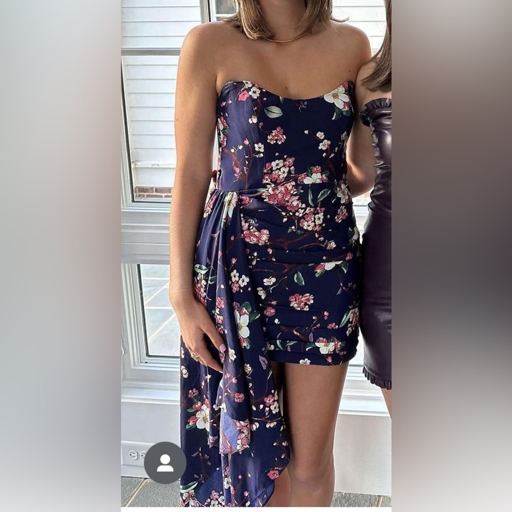 KATIE MAY CHASING DAWN MINI DRESS IN MIDNIGHT GUAVA